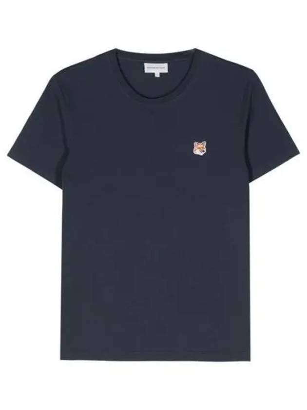 Fox Head Patch Regular Short Sleeve T-Shirt Navy - MAISON KITSUNE - BALAAN 2