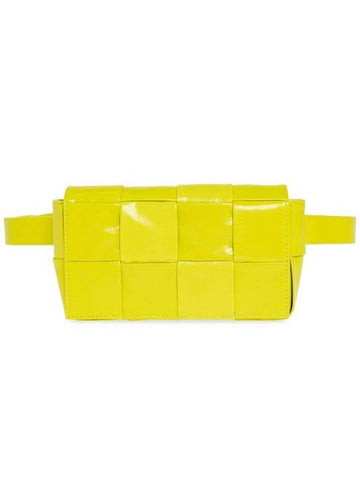 Intrecciato Cassette Mini Belt Bag Acid Kiwi - BOTTEGA VENETA - BALAAN 1