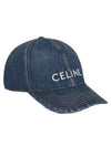 Union Wash Baseball Ball Cap Blue - CELINE - BALAAN 1