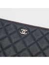 Medium Classic Clutch Bag Caviar Leather & Gold Black - CHANEL - BALAAN 6