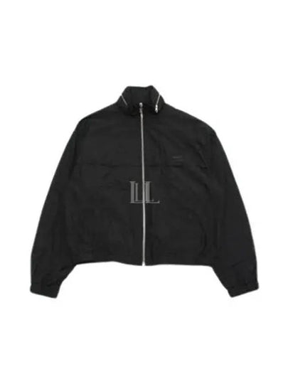 Alexandre Mattiussi Logo Print Windbreaker Black - AMI - BALAAN 2