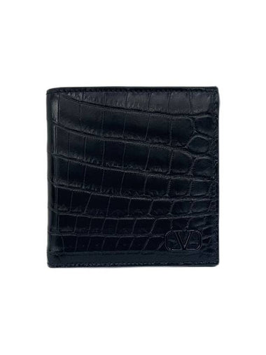 Season OFF Sale Real Crocodile Half Wallet - VALENTINO - BALAAN 1