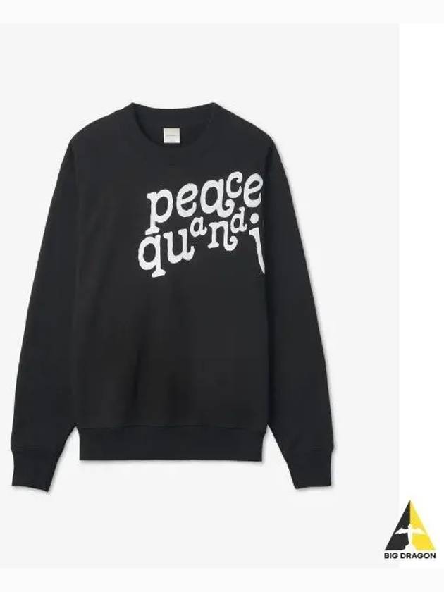 MUSEUM OF PEACE QUIET Etching Sweatshirt Black MOPQFALL2210BLKBLACK - MUSEUM OF PEACE & QUIET - BALAAN 1