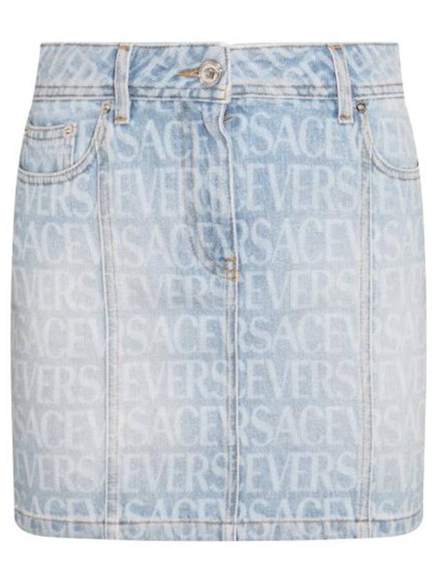 Denim Skirt 1011517 1A062371D190 - VERSACE - BALAAN 1