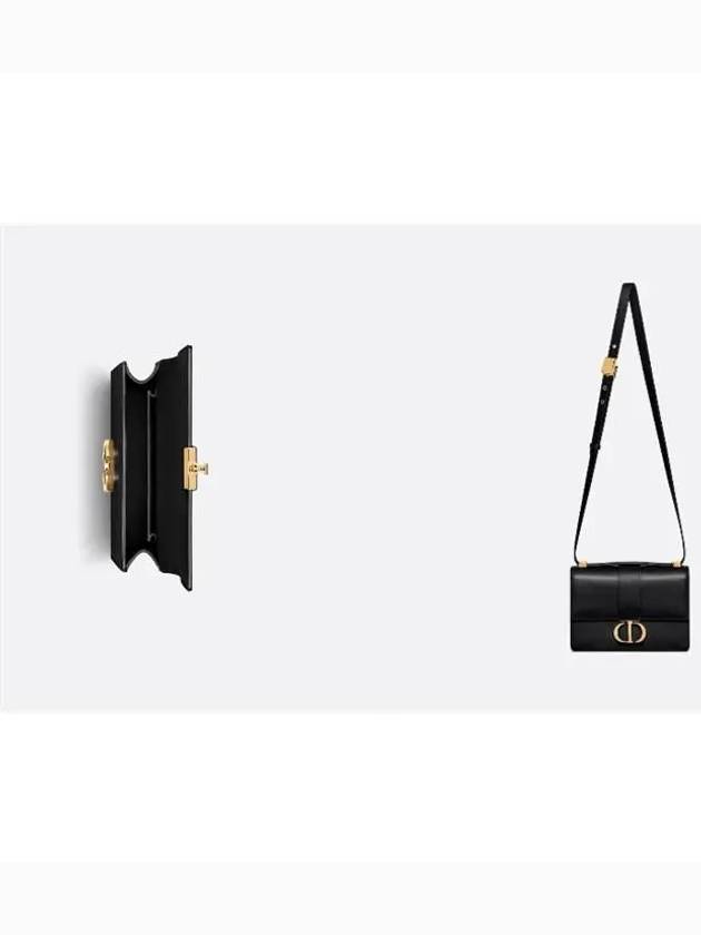 30 Montaigne Calfskin Small Cross Bag Black - DIOR - BALAAN 5