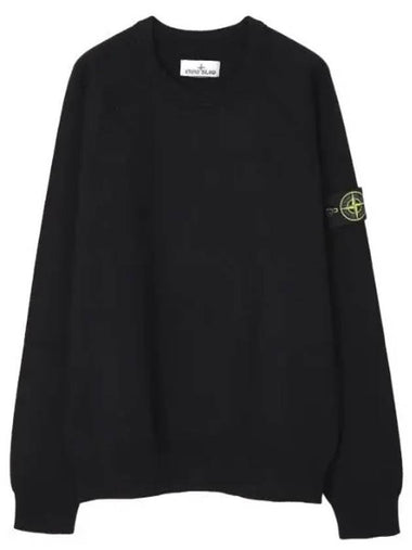 Knit double face soft cotton yarn crew neck loose fit - STONE ISLAND - BALAAN 1