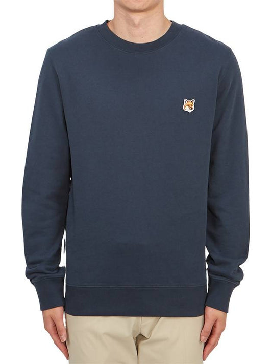 Fox Head Patch Regular Sweatshirt Midnight Blue - MAISON KITSUNE - BALAAN 2