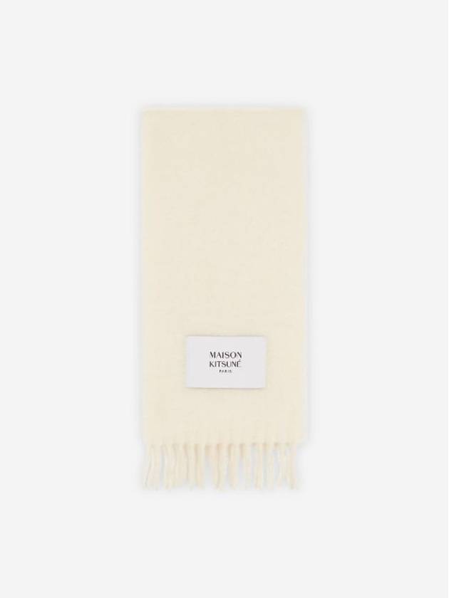 [MAISON KITSUNE] PLAIN FRINGED SCARF - ECRU - MAISON KITSUNE - BALAAN 1