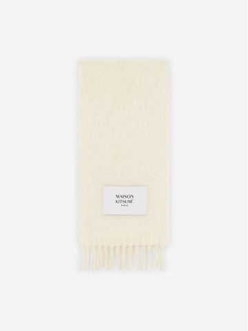 [MAISON KITSUNE] PLAIN FRINGED SCARF - ECRU - MAISON KITSUNE - BALAAN 1