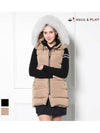 Women s Fox Fur Hood Horizontal Quilted Long Down Vest HD4WVT003 - HOLIC&PLAY - BALAAN 2