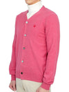 Mini Red Heart Waffen AZ N080 051 4 Men s Wool Cardigan - COMME DES GARCONS - BALAAN 3