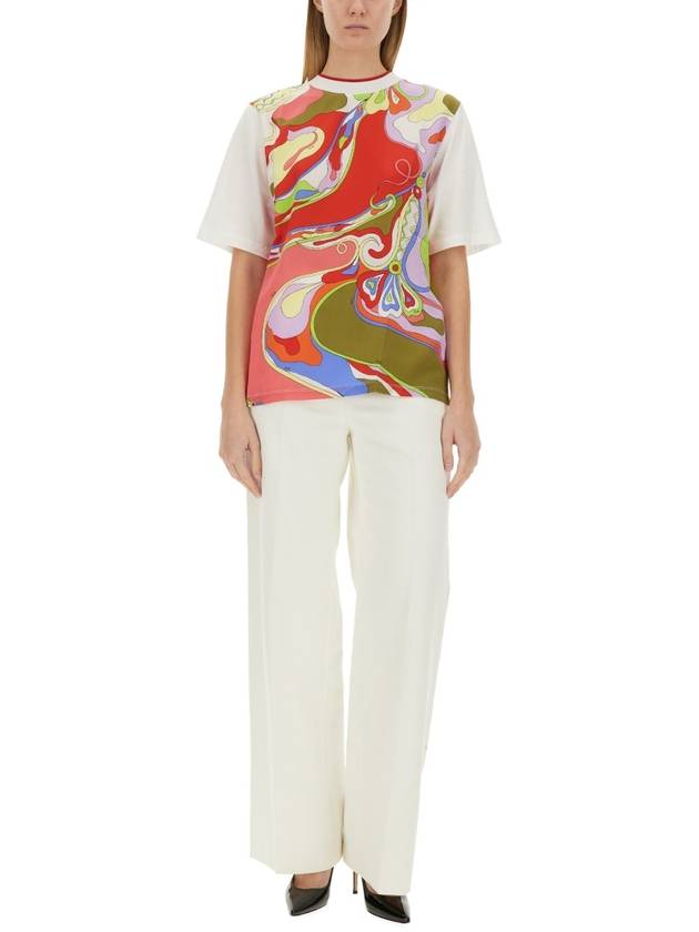 T-SHIRT WITH PRINT - EMILIO PUCCI - BALAAN 2