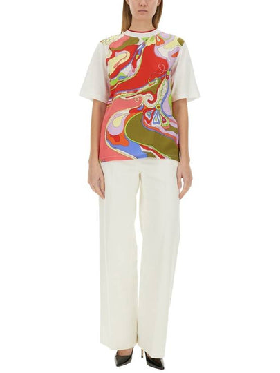 T-SHIRT WITH PRINT - EMILIO PUCCI - BALAAN 2