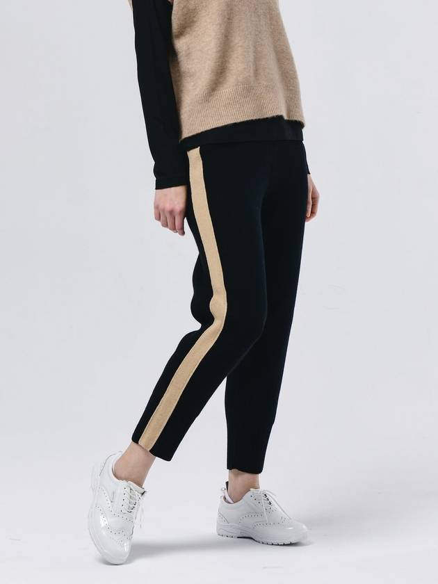 Cashmere Blend Waist Banding Jogger Black Knit Pants DO6232PT75 - DOYOUKNOWMC GOLF WEAR - BALAAN 4