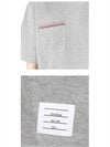 Cotton Oversized Pocket Short Sleeve T-Shirt Light Grey - THOM BROWNE - BALAAN 6