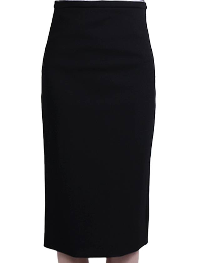 Felice Stretch Jersey Pencil Skirt Black - MAX MARA - BALAAN.