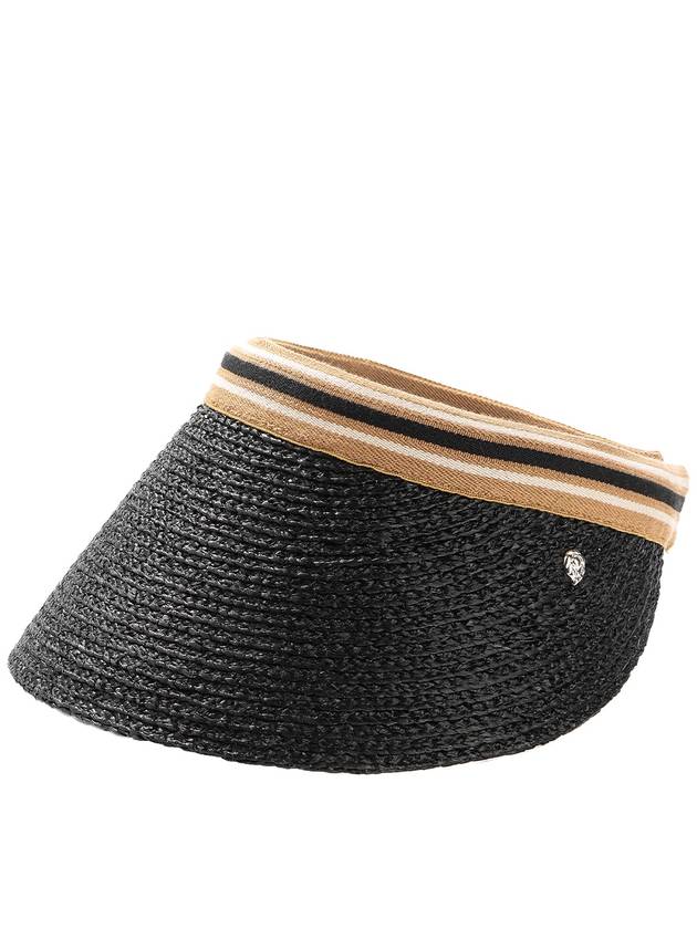 Women s Bianca 12 Sun Cap Hat 51794 CHARCOAL BLK STRIPES - HELEN KAMINSKI - BALAAN 1