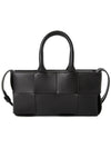 East West Arco Mini Tote Bag Black - BOTTEGA VENETA - BALAAN 2