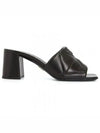 Quilting Nappa Leather Sandal Heels Black - PRADA - BALAAN 2