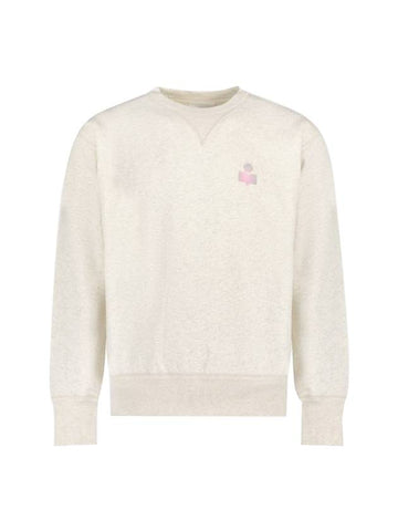 Mike Cotton Logo Sweatshirt Ecru - ISABEL MARANT - BALAAN 1