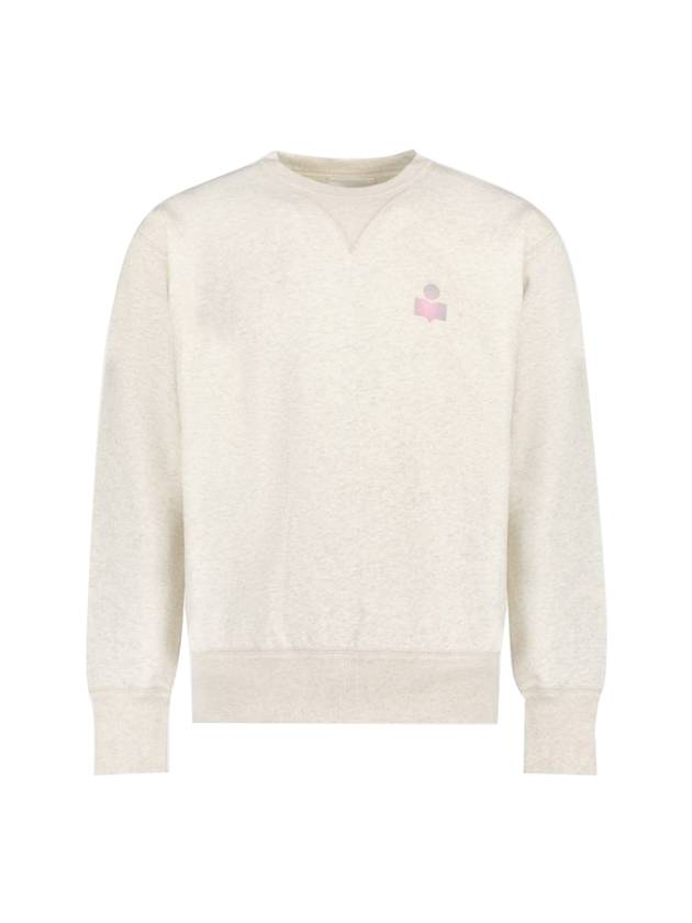 Mike Cotton Logo Sweatshirt Ecru - ISABEL MARANT - BALAAN 1