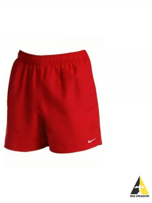 Men's Swim Essential 7 Volley Shorts Red - NIKE - BALAAN 2