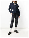 4-Bar Loopback Jersey Cardigan Navy - THOM BROWNE - BALAAN 6