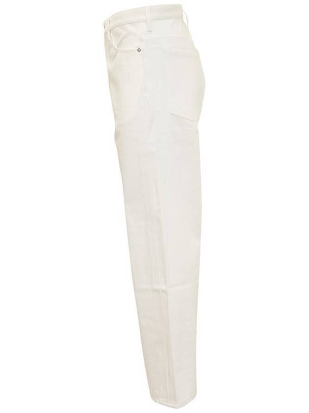 Denim Straight Pants J23KA0101J46544 102 WHITE - JIL SANDER - BALAAN 4