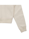 hooded crop sweater wool & cashmere off-white - CELINE - BALAAN 7