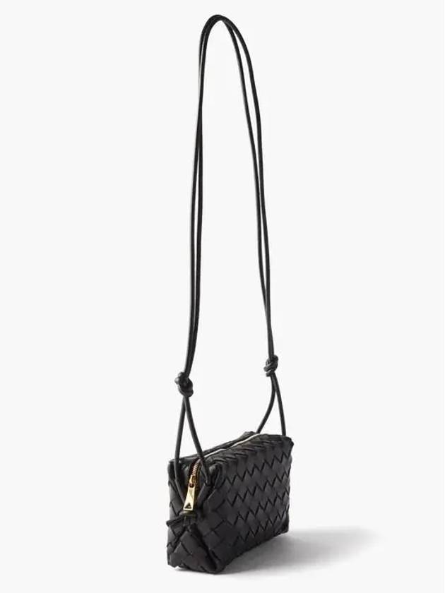 Bottega Veneta Loop Intrecciato Leather Noted Strap Crossbody Bag - BOTTEGA VENETA - BALAAN 4