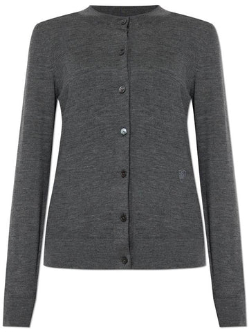 Burberry Wool Cardigan, Women's, Grey - BURBERRY - BALAAN 1