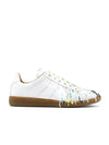 Replica Paint Drop Low Top Sneakers White - MAISON MARGIELA - BALAAN 1