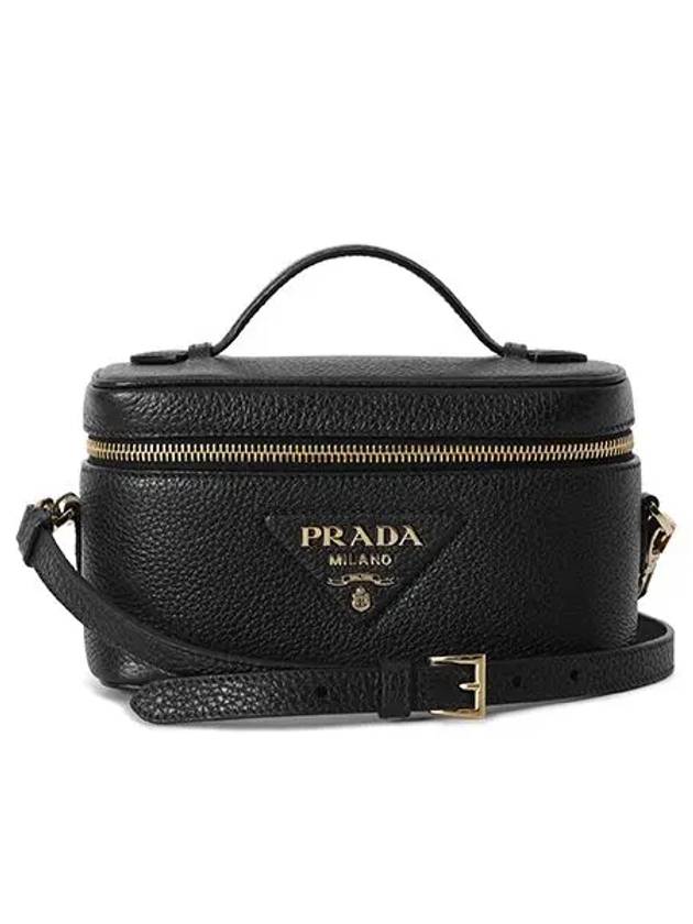 Leather Mini Bag Black - PRADA - BALAAN 2