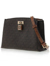 Ruby Medium Logo Shoulder Bag Brown - MICHAEL KORS - BALAAN 3