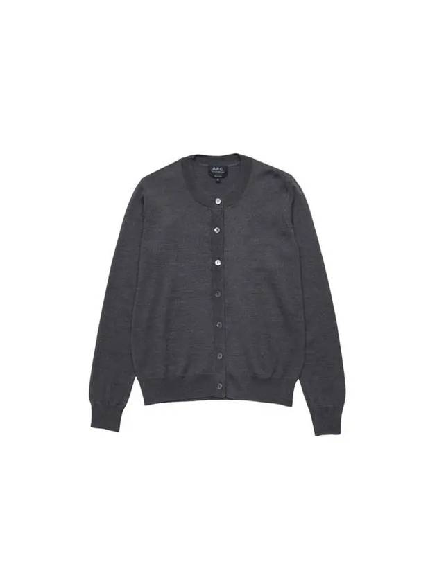 Marine Wool Cardigan Grey - A.P.C. - BALAAN 1