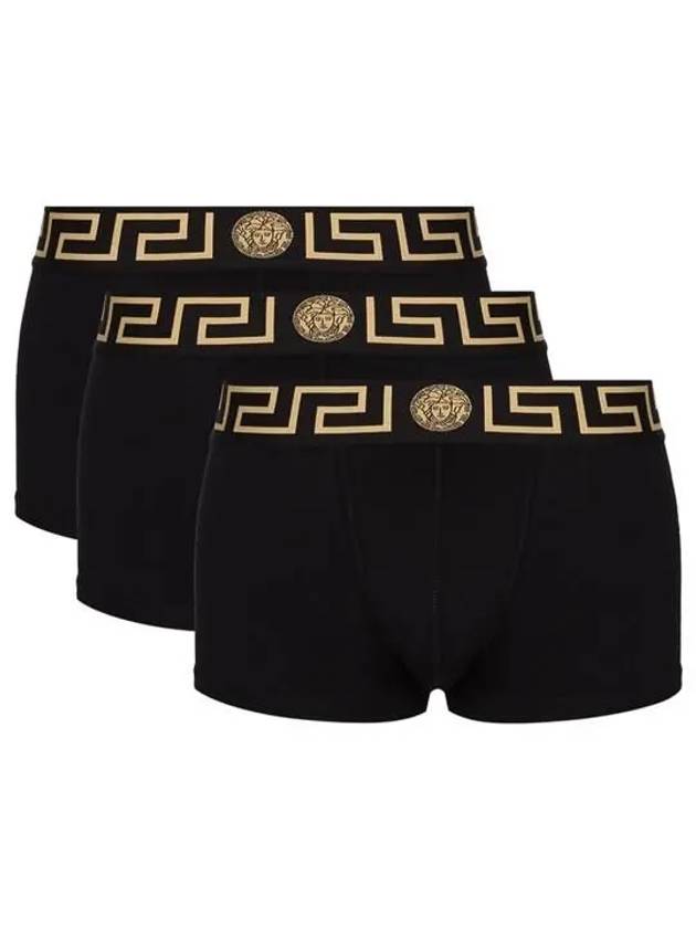 Men's Greca Border Briefs 3 Pack Black - VERSACE - BALAAN 2