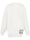 Studios Bag Reverse Label Sweatshirt White - ACNE STUDIOS - BALAAN.