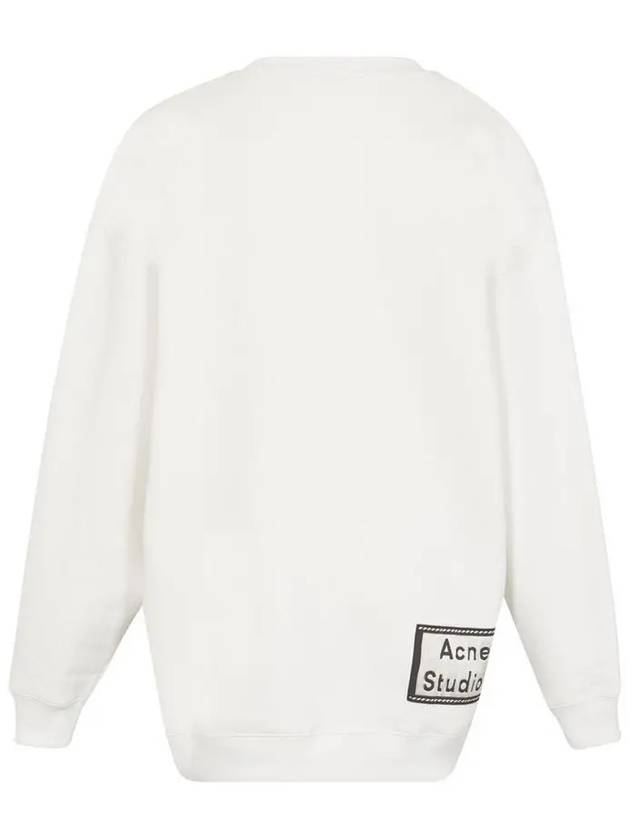 Studios Bag Reverse Label Sweatshirt White - ACNE STUDIOS - BALAAN.