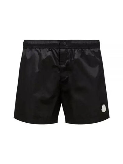 Men's Logo Nylon Swim Shorts Black - MONCLER - BALAAN 2