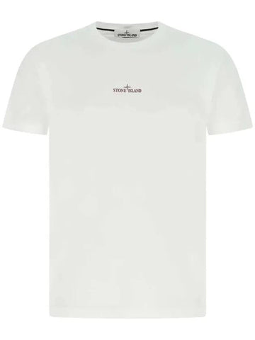 Marble One Short Sleeve T-Shirt White - STONE ISLAND - BALAAN 1