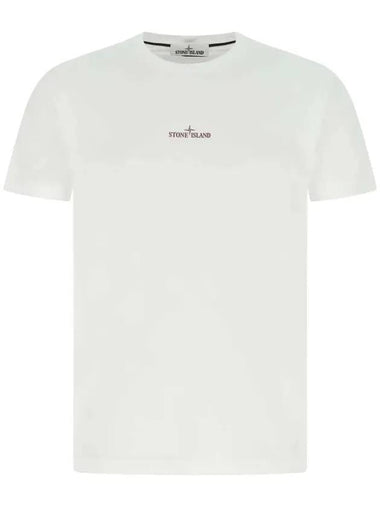 Marble One Short Sleeve T-Shirt White - STONE ISLAND - BALAAN 1