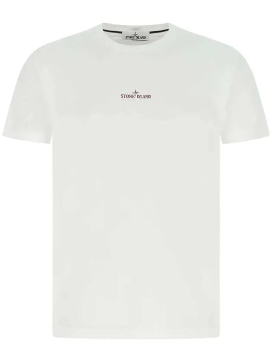 Marble One Short Sleeve T-Shirt White - STONE ISLAND - BALAAN 1