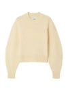 Alais Embroidered Logo Knit Top Sand - ISABEL MARANT - BALAAN 2