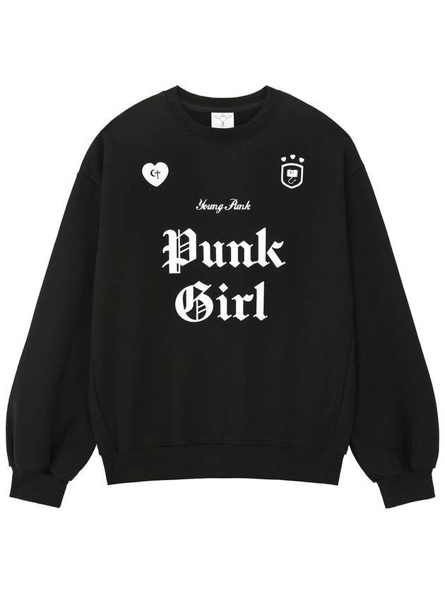 punk girl sweatshirt black - CLUT STUDIO - BALAAN 1