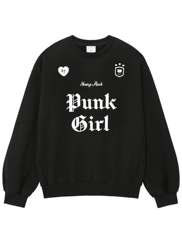 punk girl sweatshirt black - CLUT STUDIO - BALAAN 1