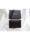 Vitello Triangle Logo Card Wallet Black - PRADA - BALAAN 8