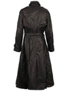 Women's Edge Belted Trench Coat Black - ISABEL MARANT - BALAAN 3