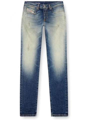 2019 D Strukt Slim Jeans Medium Aged Denim - DIESEL - BALAAN 1