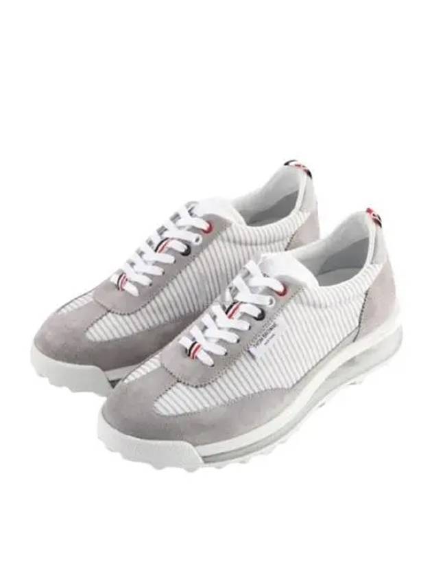 Tech Runner Panel Low Top Sneakers Grey - THOM BROWNE - BALAAN 2