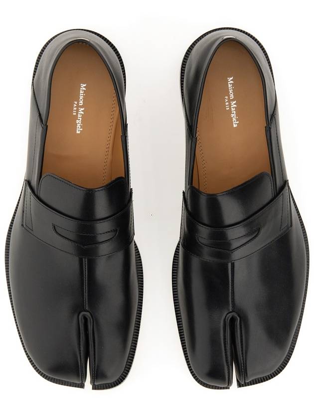 Men's Tabi Leather Loafer Black - MAISON MARGIELA - BALAAN 4